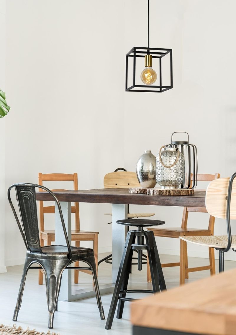 Lucide RUBEN - Závesné svietidlo - 1xE27 - Čierne